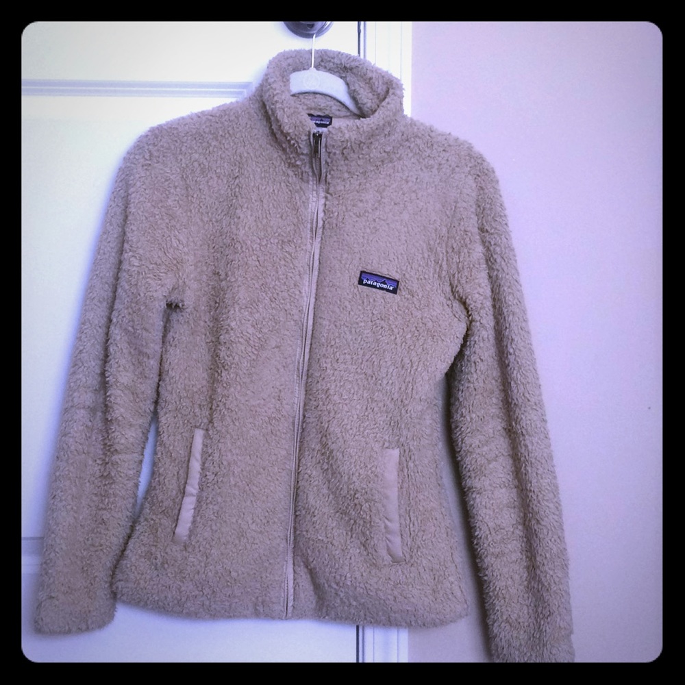 Patagonia camel colored zip up